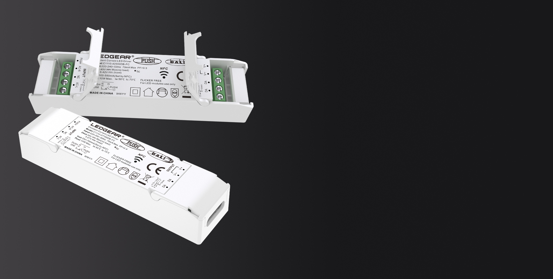 LEDGEAR NFC Programmable DALI2 Mini Driver