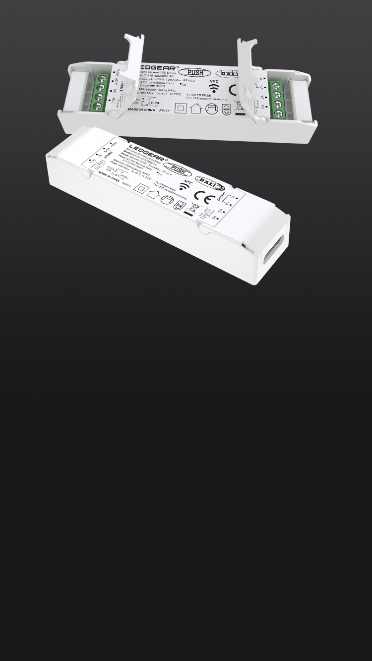 LEDGEAR NFC Programmable DALI2 Mini Driver