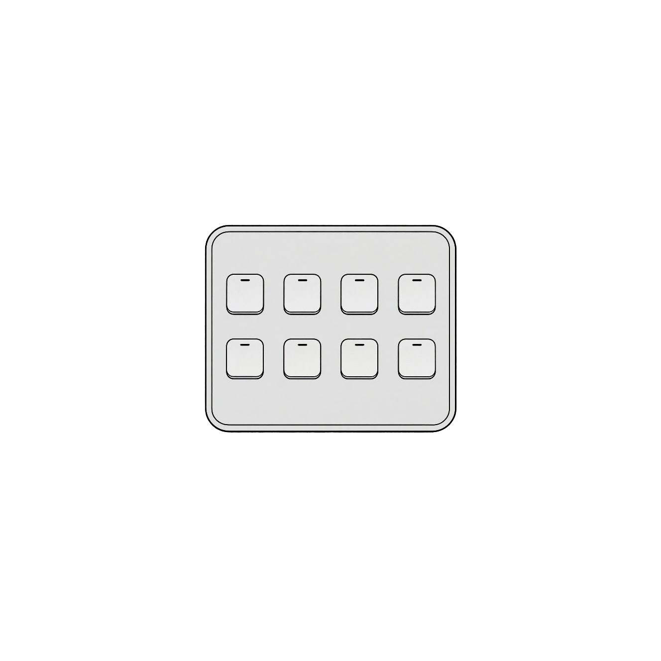 Control is complicated; it is unclear which button controls which lights